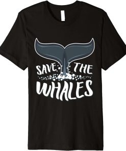 Save the whales orca killer whale art design Premium T-Shirt