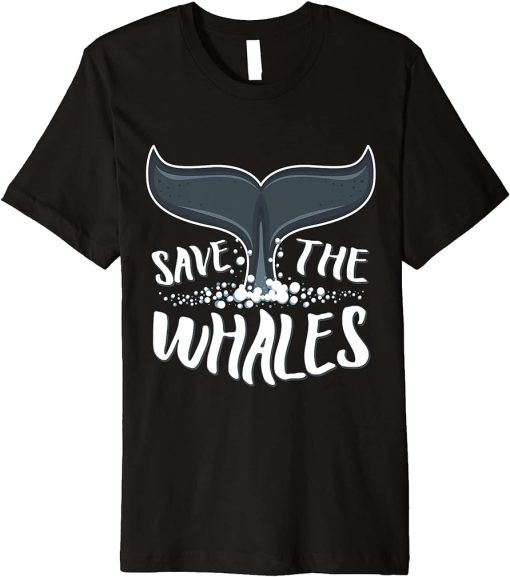 Save the whales orca killer whale art design Premium T-Shirt