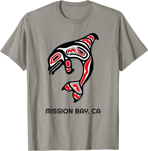 Native American Bay Mission California Orca Killer Whale T-Shirt