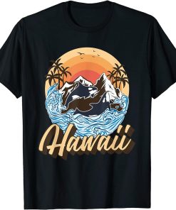 Orca Hawaii Retro Vintage Hawaiian Island T-Shirt