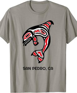 San Pedro, California Native American Orca Killer Whale T-Shirt