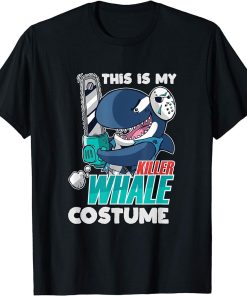 Chainsaw Killer Whale Costume Funny Orca Halloween T-Shirt