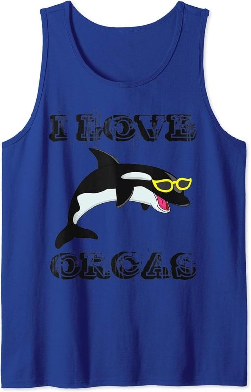 i love orcas ,funny gift Tank Top