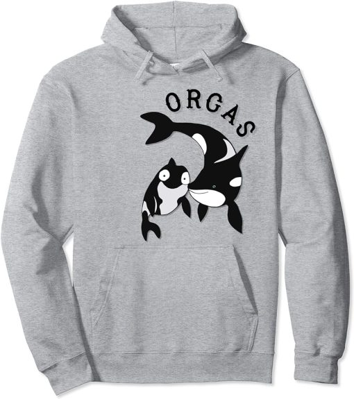 Orcas killer Whales Jumping Over Ocean Waves T-shirt Pullover Hoodie