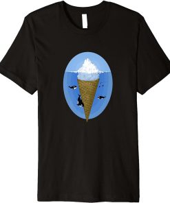 Iceberg Ice cream cone orca sweet funny Premium T-Shirt