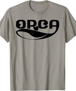 Orca Whale Dolphin Retro Ocean Graphic Vintage Sea Design T-Shirt